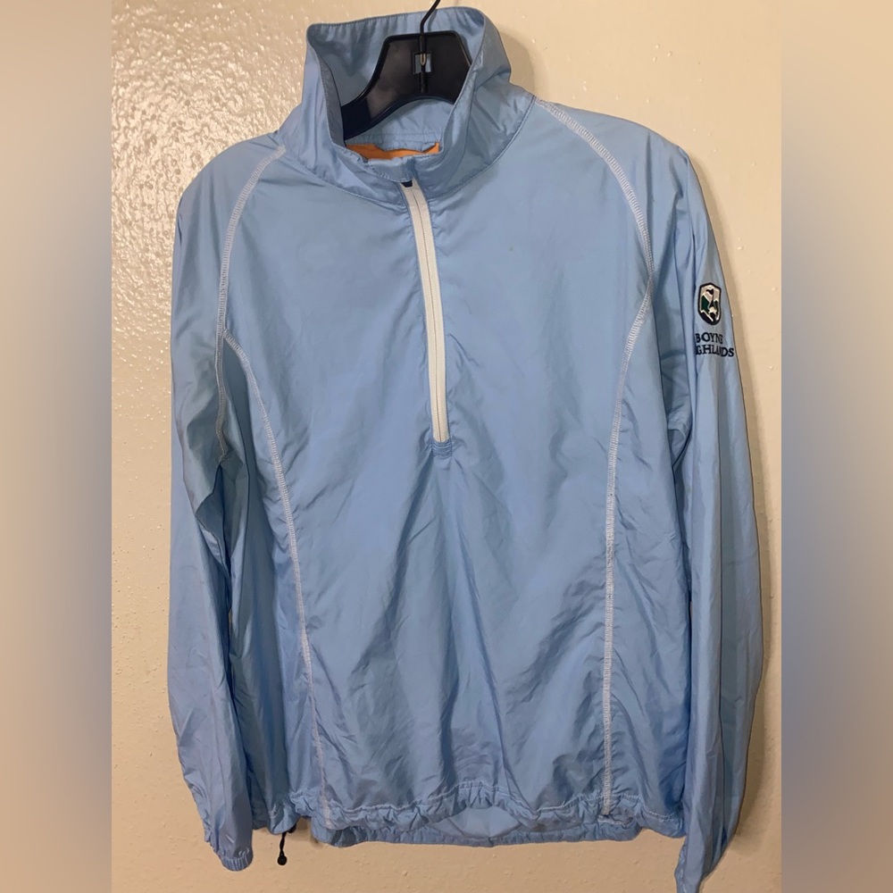 Peter Millar blue Element 4 Wind Full Zip Jacket Women Sz L Polyester